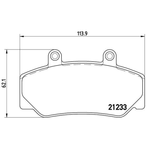 BREMBO Bremsbelagsatz, Scheibenbremse PRIME LINE