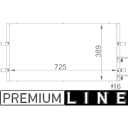 MAHLE Kondensator, Klimaanlage BEHR *** PREMIUM LINE ***