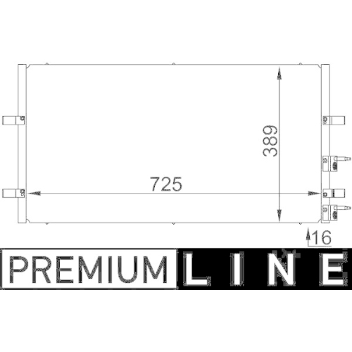 MAHLE Kondensator, Klimaanlage BEHR *** PREMIUM LINE ***