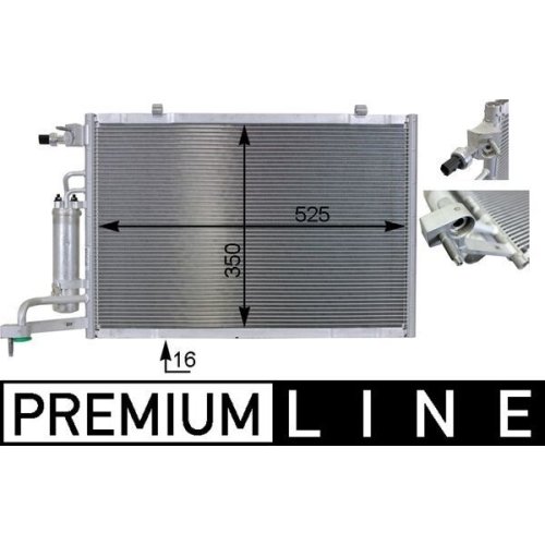 MAHLE Kondensator, Klimaanlage BEHR *** PREMIUM LINE ***