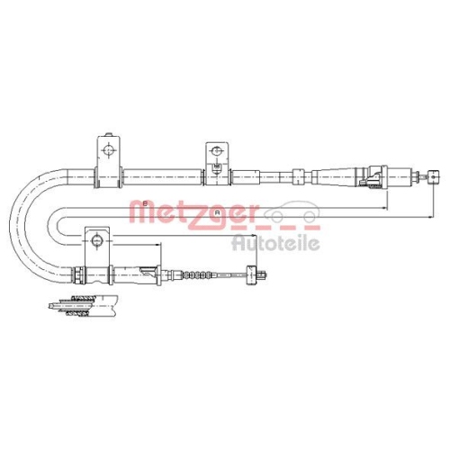 METZGER Seilzug, Feststellbremse