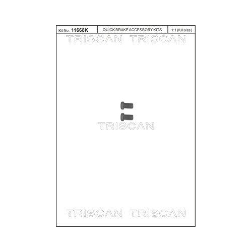 TRISCAN Schraubensatz, Bremsscheibe