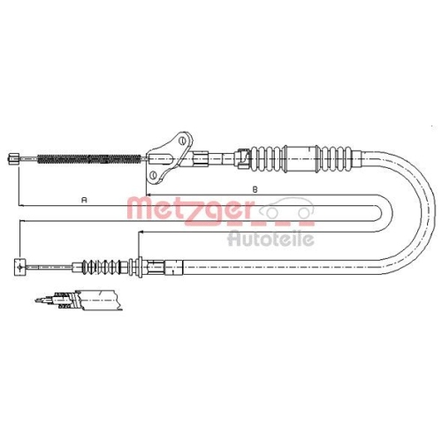 METZGER Seilzug, Feststellbremse