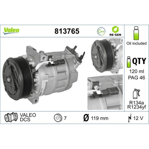 VALEO Kompressor, Klimaanlage VALEO RE-GEN AT