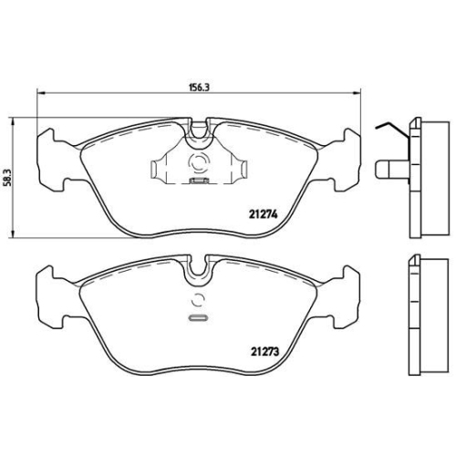 BREMBO Bremsbelagsatz, Scheibenbremse PRIME LINE