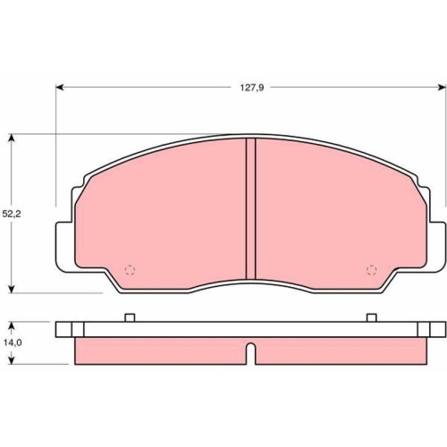 TRW Bremsbelagsatz, Scheibenbremse