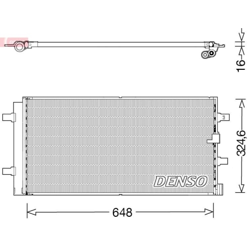 DENSO Kondensator, Klimaanlage