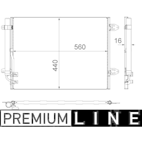 MAHLE Kondensator, Klimaanlage BEHR *** PREMIUM LINE ***