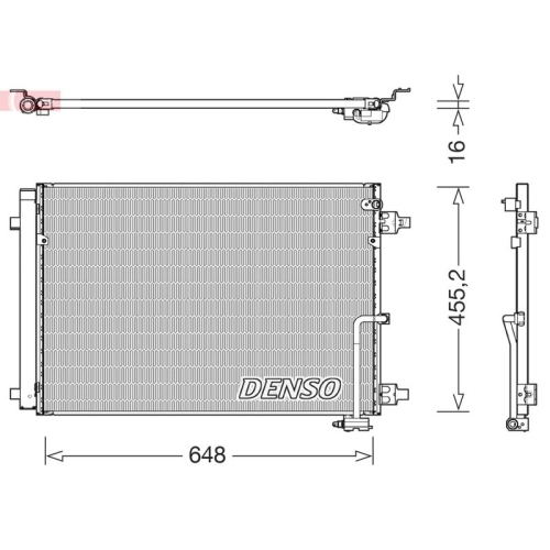 DENSO Kondensator, Klimaanlage