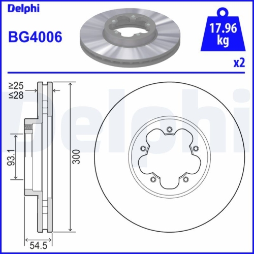 DELPHI Bremsscheibe