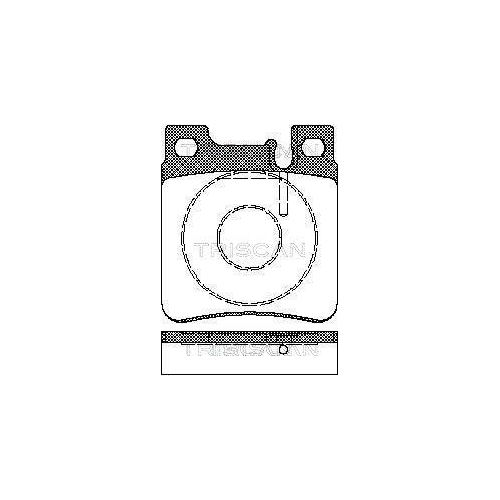 TRISCAN Bremsbelagsatz, Scheibenbremse