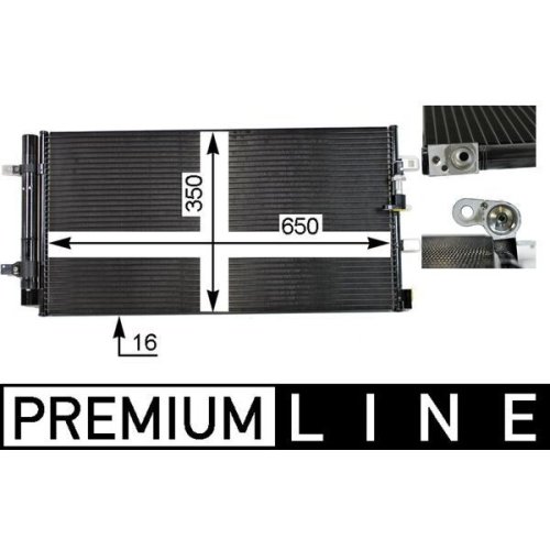 MAHLE Kondensator, Klimaanlage BEHR *** PREMIUM LINE ***