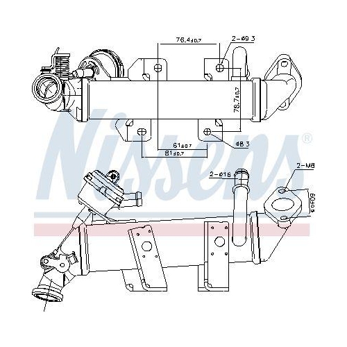 NISSENS Kühler, Abgasrückführung