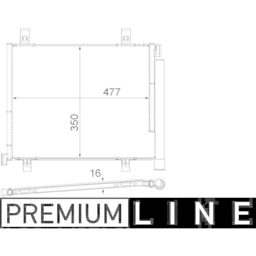 MAHLE Kondensator, Klimaanlage BEHR *** PREMIUM LINE ***