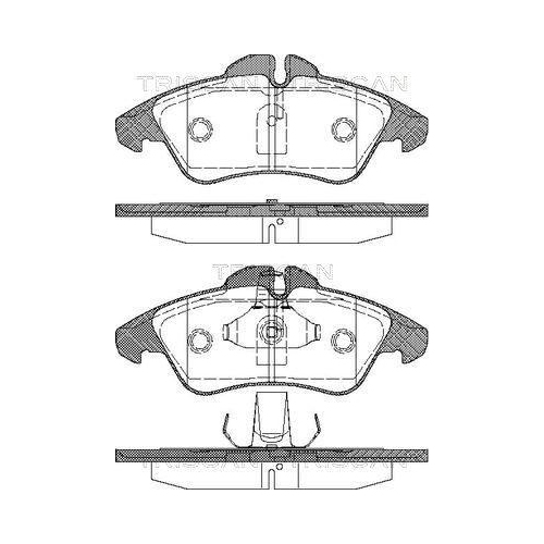 TRISCAN Bremsbelagsatz, Scheibenbremse