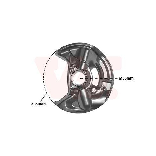 VAN WEZEL Spritzblech, Bremsscheibe