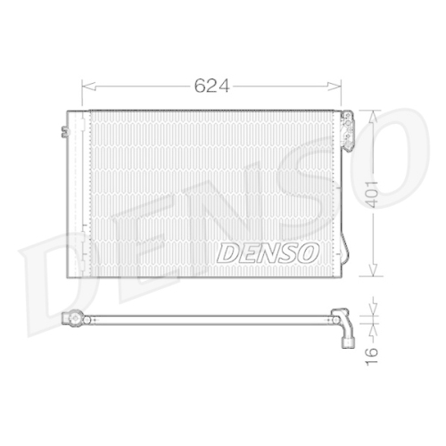 DENSO Kondensator, Klimaanlage
