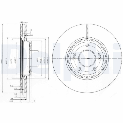 DELPHI Bremsscheibe