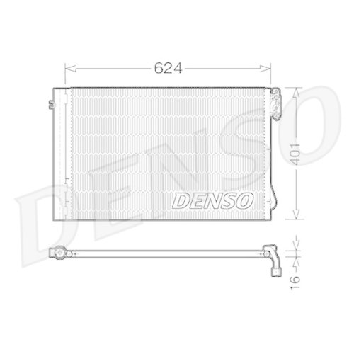 DENSO Kondensator, Klimaanlage