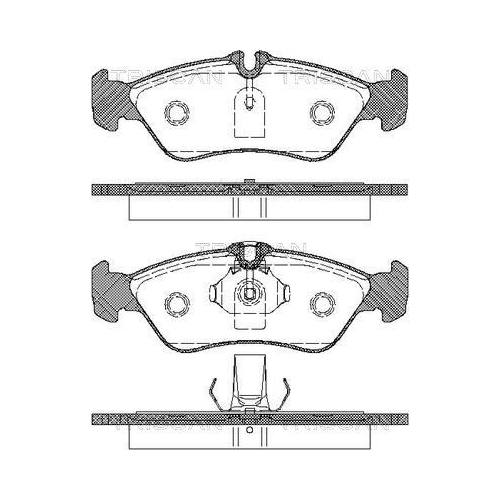 TRISCAN Bremsbelagsatz, Scheibenbremse