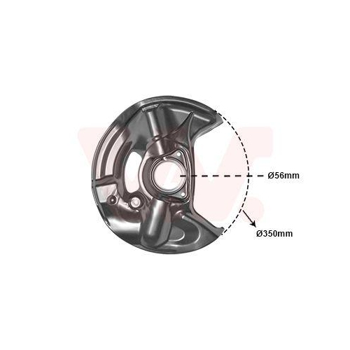 VAN WEZEL Spritzblech, Bremsscheibe