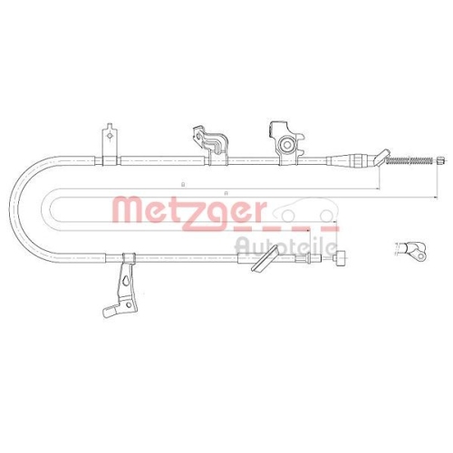 METZGER Seilzug, Feststellbremse