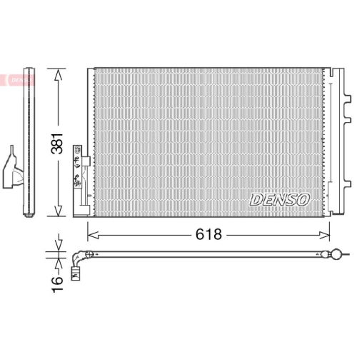 DENSO Kondensator, Klimaanlage