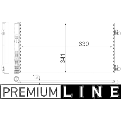 MAHLE Kondensator, Klimaanlage BEHR *** PREMIUM LINE ***