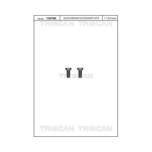 TRISCAN Schraubensatz, Bremsscheibe