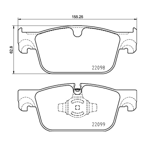 BREMBO Bremsbelagsatz, Scheibenbremse PRIME LINE