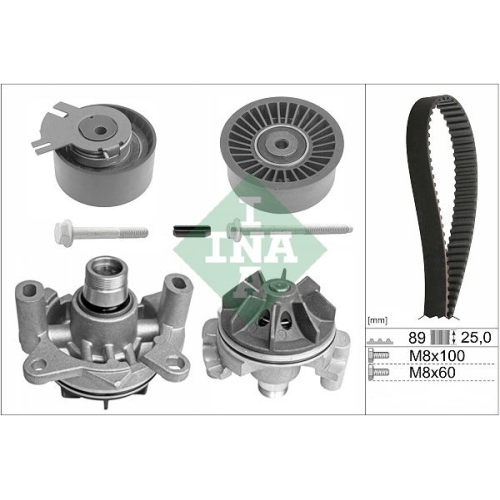 Schaeffler INA Wasserpumpe + Zahnriemensatz