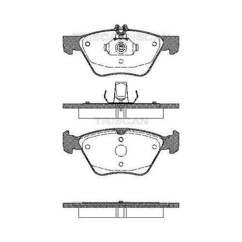 TRISCAN Bremsbelagsatz, Scheibenbremse