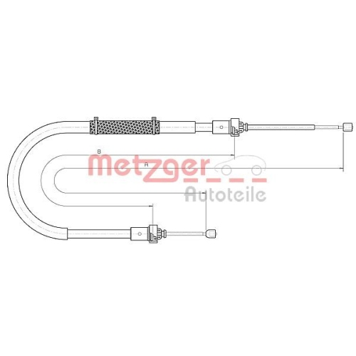 METZGER Seilzug, Feststellbremse