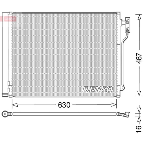 DENSO Kondensator, Klimaanlage