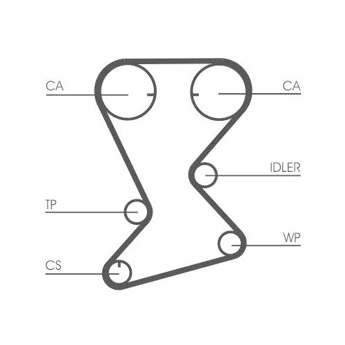 CONTINENTAL CTAM Zahnriemen