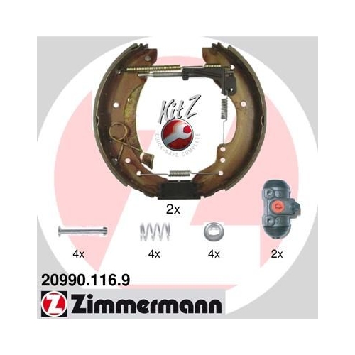 ZIMMERMANN Bremsbackensatz KIT Z