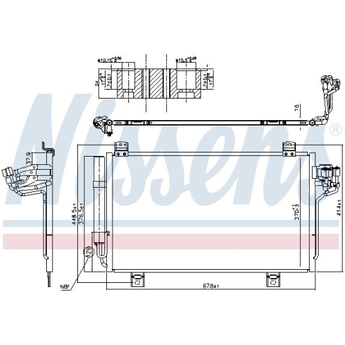 NISSENS Kondensator, Klimaanlage ** FIRST FIT **