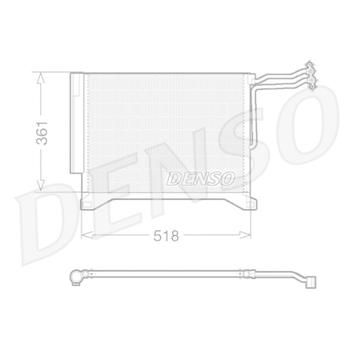 DENSO Kondensator, Klimaanlage