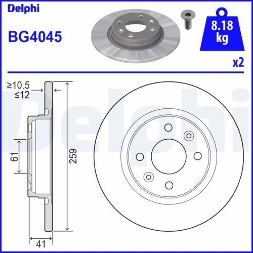 DELPHI Bremsscheibe