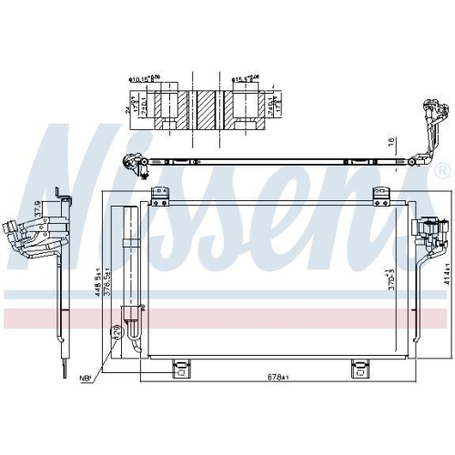 NISSENS Kondensator, Klimaanlage ** FIRST FIT **