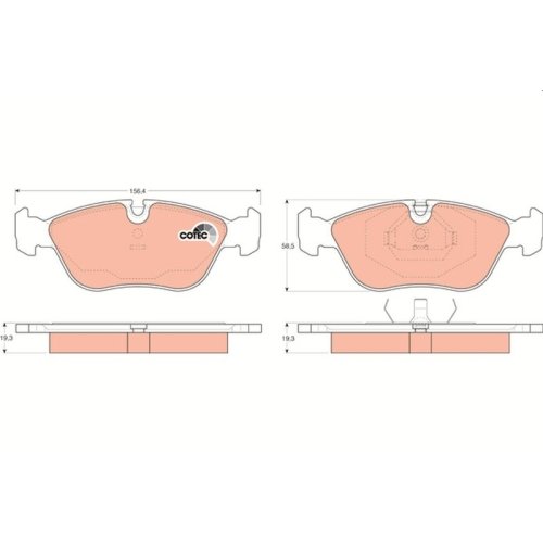 TRW Bremsbelagsatz, Scheibenbremse COTEC