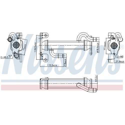 NISSENS Kühler, Abgasrückführung ** FIRST FIT **
