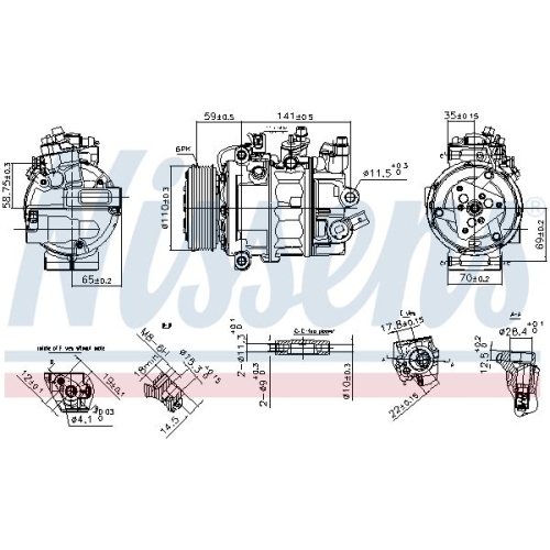 NISSENS Kompressor, Klimaanlage ** FIRST FIT **