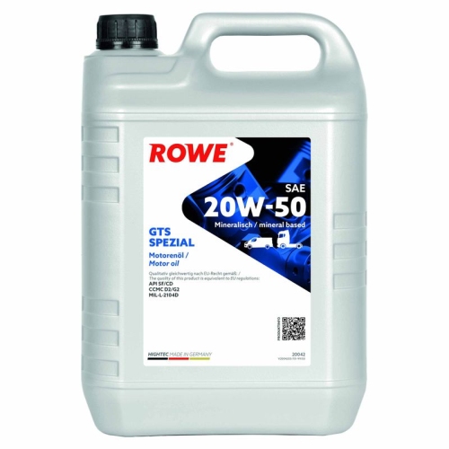 ROWE Motoröl HIGHTEC GTS SPEZIAL SAE 20W-50 (20042)