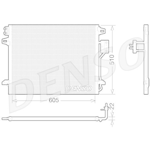 DENSO Kondensator, Klimaanlage