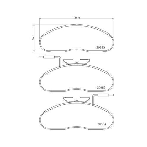 BREMBO Bremsbelagsatz, Scheibenbremse PRIME LINE