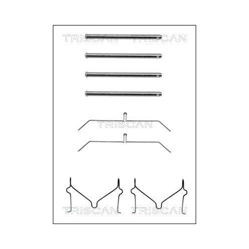 TRISCAN Zubehörsatz, Scheibenbremsbelag