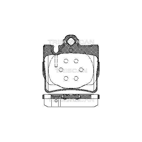 TRISCAN Bremsbelagsatz, Scheibenbremse