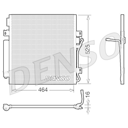 DENSO Kondensator, Klimaanlage