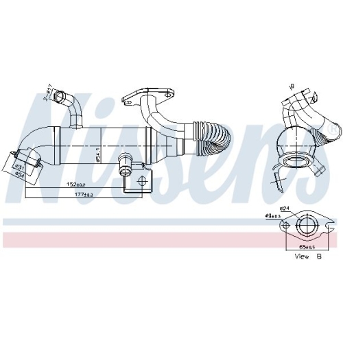 NISSENS Kühler, Abgasrückführung